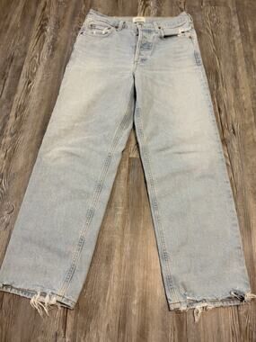 Citizens Of Humanity Premium Vintage Jeans W 26 Straight Raw Hem Crop Fly Button